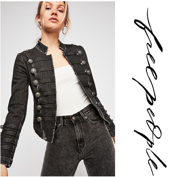 Free People Jackets & Blazers - Free People Structured Military Jacket